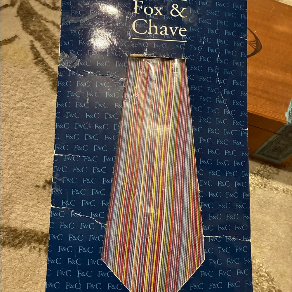 Fox & Chave Multicolor Striped Tie